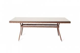 MR1000251 плетеный стол из искусственного ротанга (цвет коричневый) 160х90см